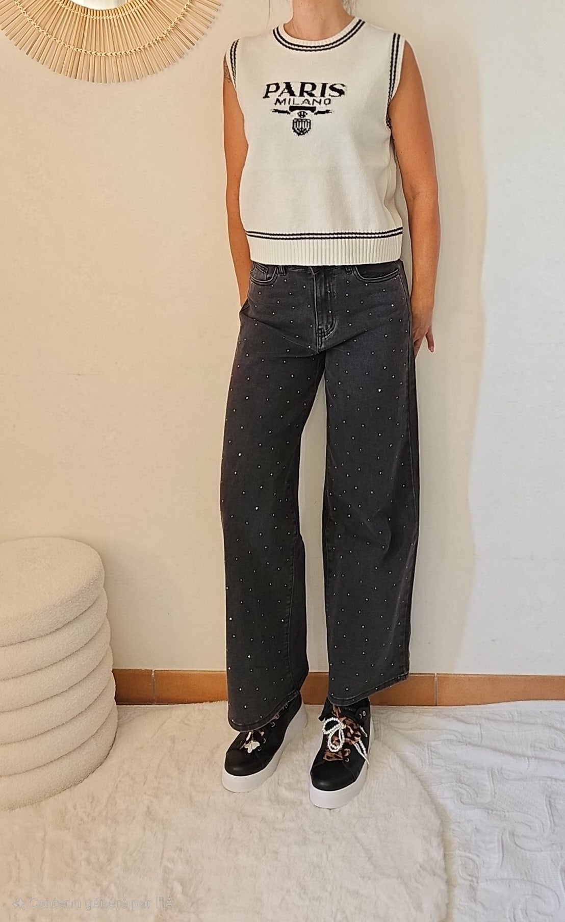 Pull sans manche Paris Milano