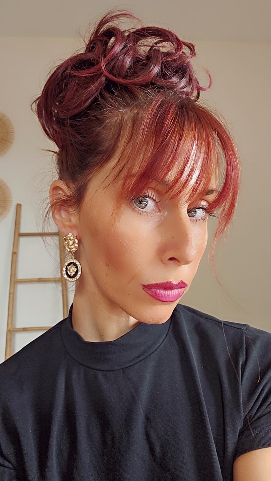 Boucles d'oreilles tête de lion or