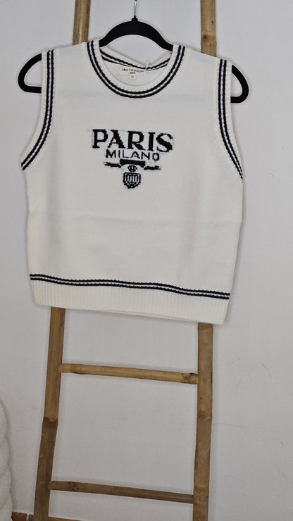 Pull sans manche Paris Milano