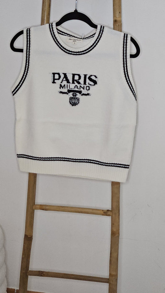 Pull sans manche Paris Milano