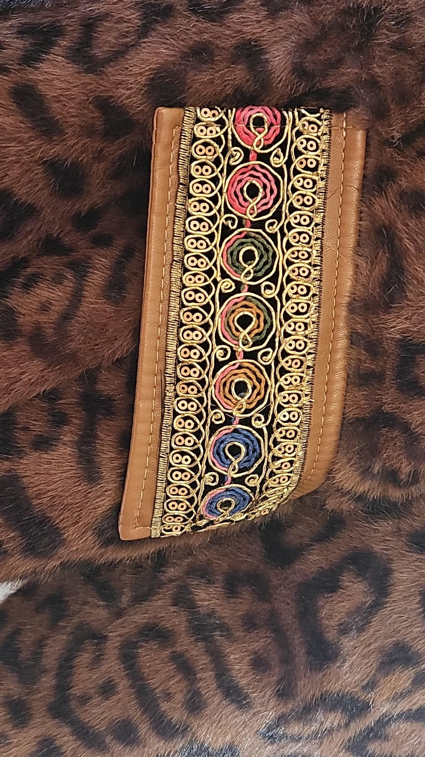 Manteau fourrure léopard