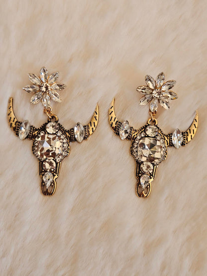 Boucles d'oreilles taureau