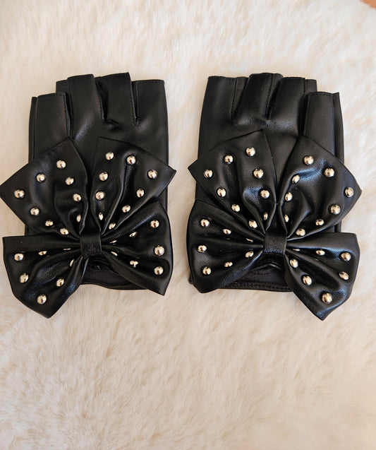 Mitaines simili noir