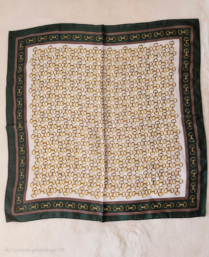 Carré de soie chaine