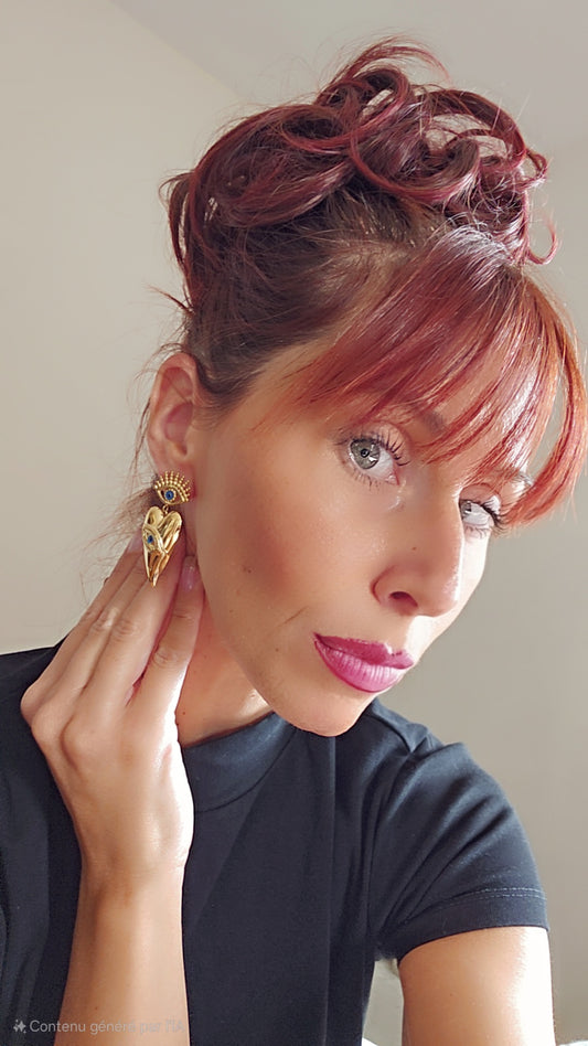 Boucles d'oreilles œil