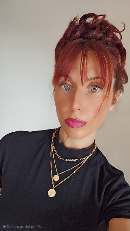 Collier multi avec breloque