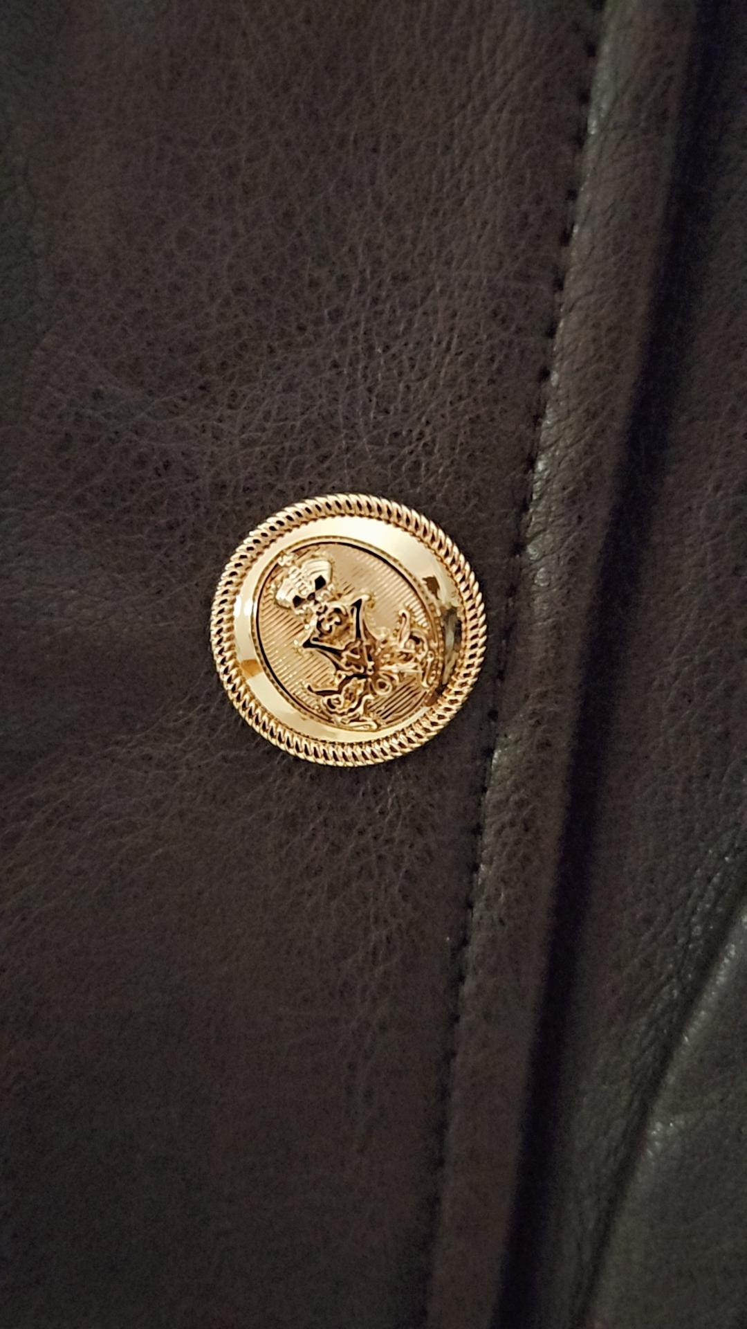 Veste perfecto simili marron