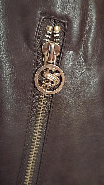 Veste perfecto simili marron