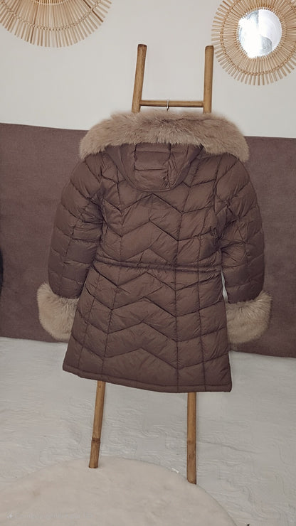 Doudoune fourrure capuche