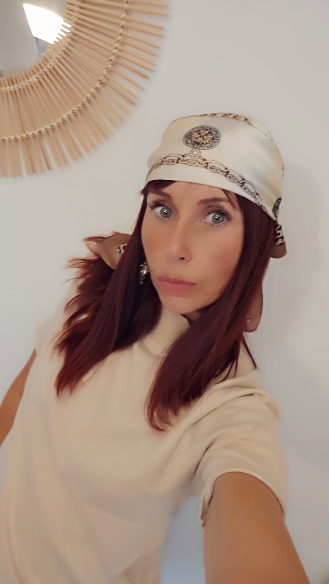 Carré de soie léopard